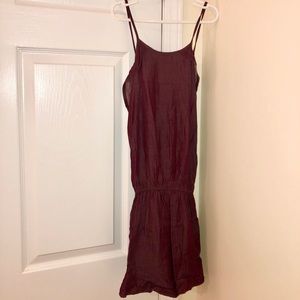 Burgundy romper